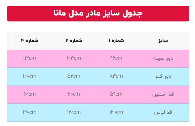 پیراهن ست مادر دختری مانا - سایز ۱ / به صورت تک مادر / قرمز