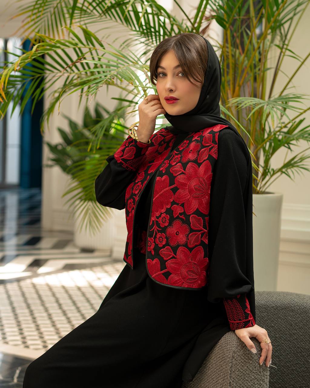 سه تیکه مزونی مجلسی (وست پیراهن کمربند)