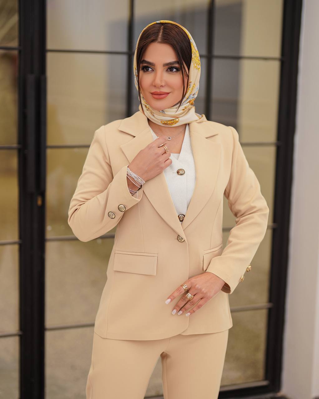 ست سه تیکه مزونی (کت شلوار ،ژیله)