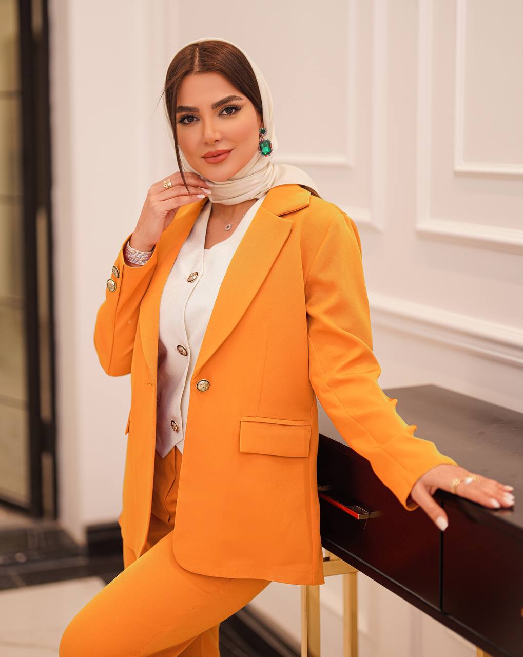 ست سه تیکه مزونی (کت شلوار ،ژیله)