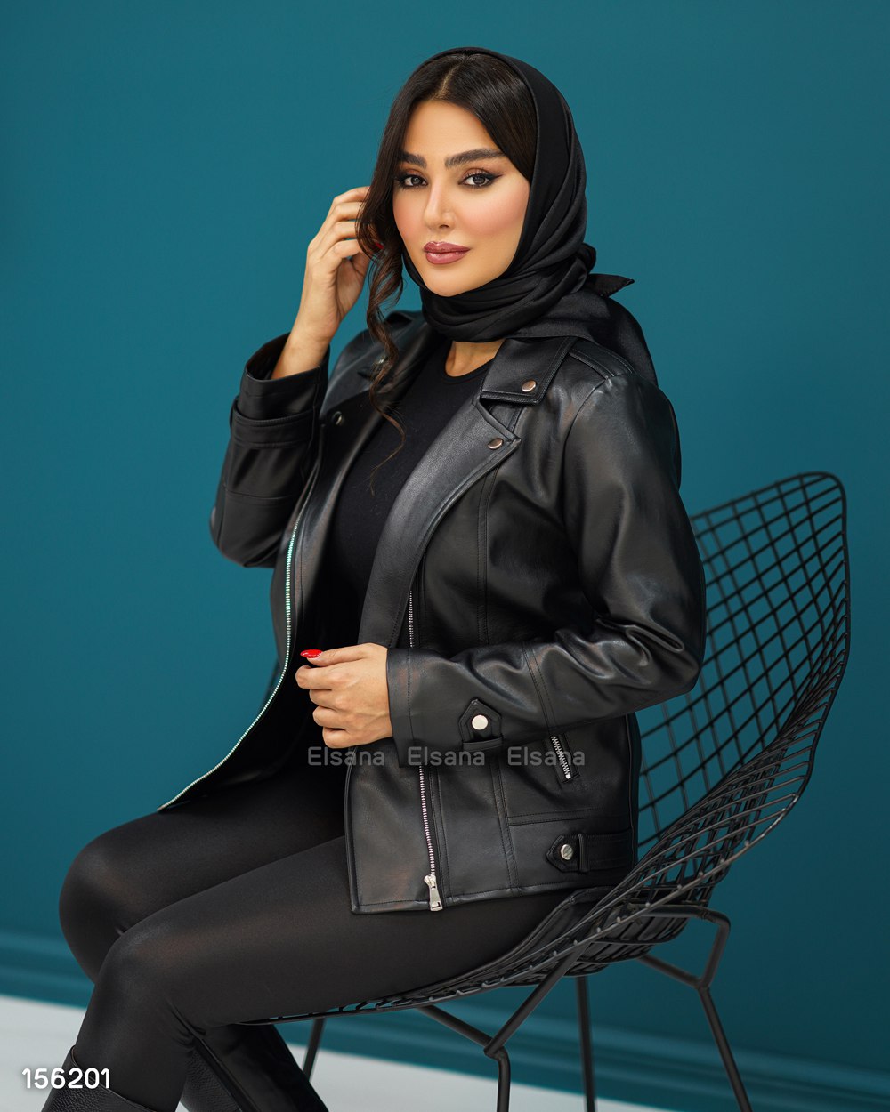 کراپ کت چرم درجه یک - سایز ۱ / مشکی