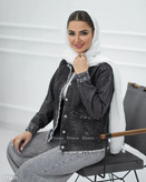 کت جین کوتاه زاپدار