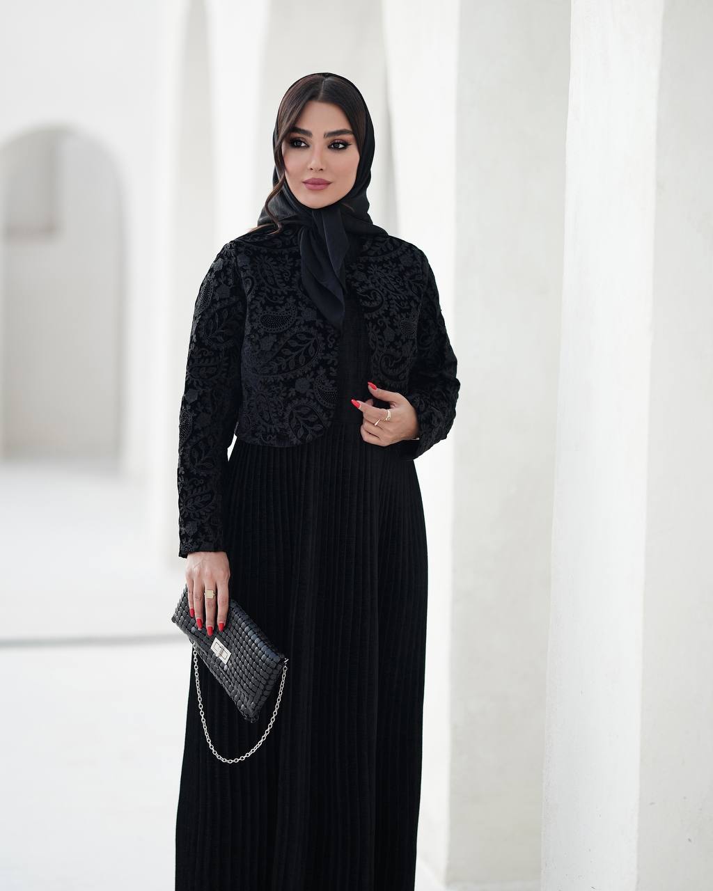کت سارافون پلیسه ای یلدا - سایز ۲ / سبز