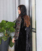 مانتو مجلسی مخمل ترکیبی ( مزون دوز )