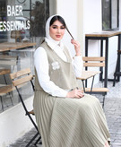 ست سه تیکه مجلسی کارشده ( وست شومیز و دامن پلیسه)