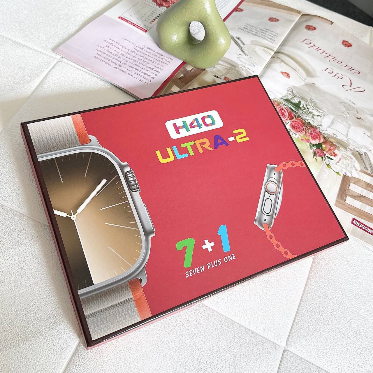 اسمارت واچ  مدل ULTRA-2 H40 ( دارای ۷ بند) - پک کامل