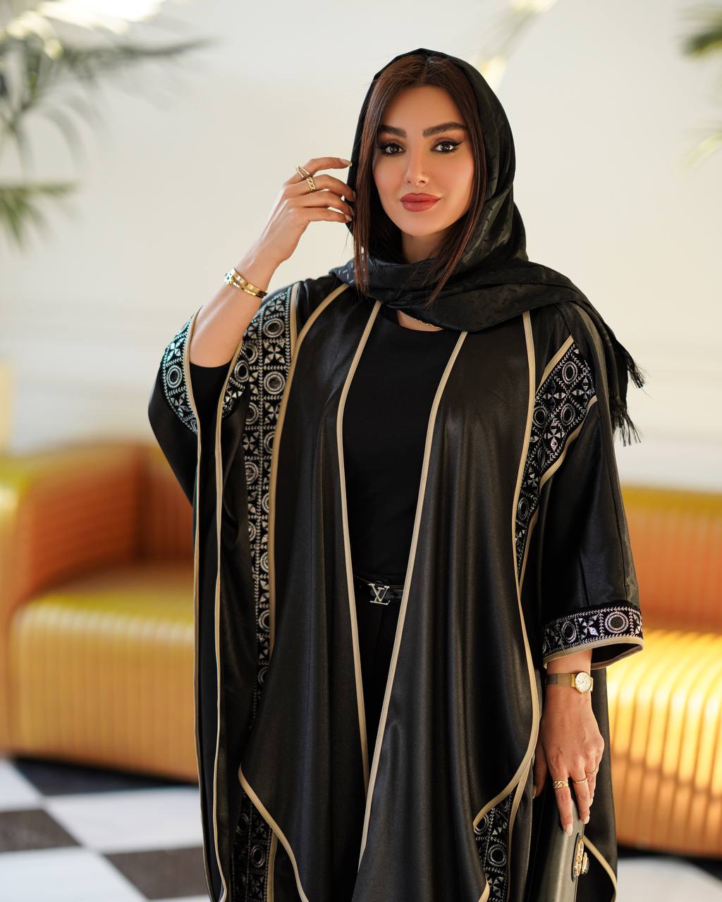 مانتو مجلسی پانچ ساتن مدل سدنا