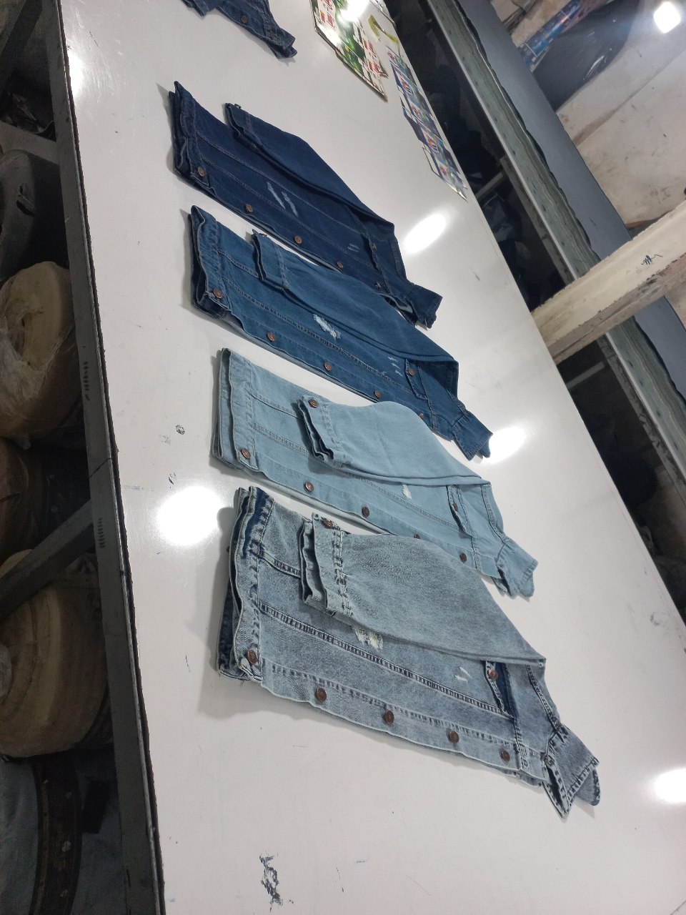 کت جین بلند - XL / ذغالی