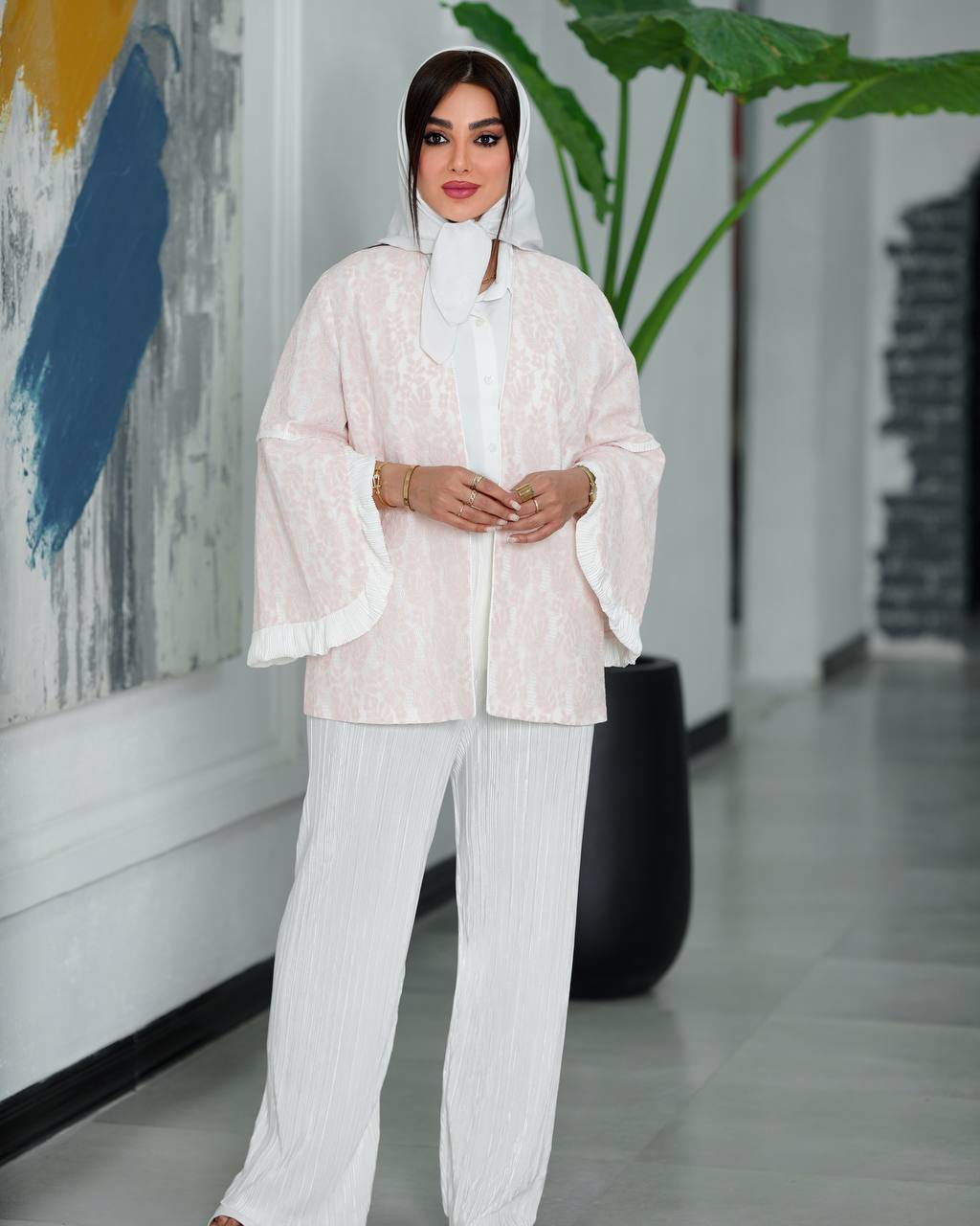 کت شلوار مزونی پلیسه - سایز ۲ / مشکی