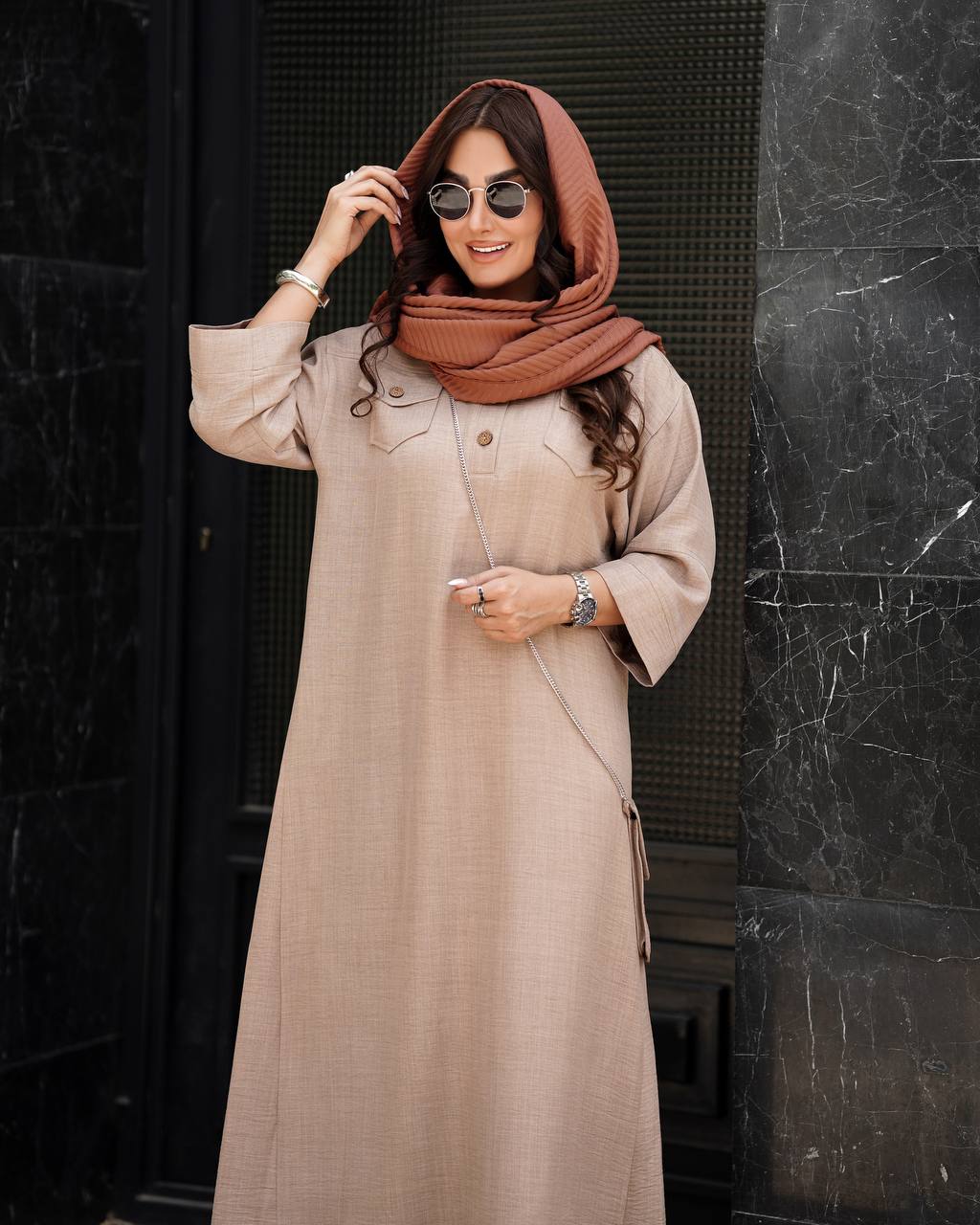 کفتان تابستانه دوجیب کیف دار - سایز ۲ / مشکی