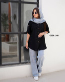 مانتو شومیزی مشکی