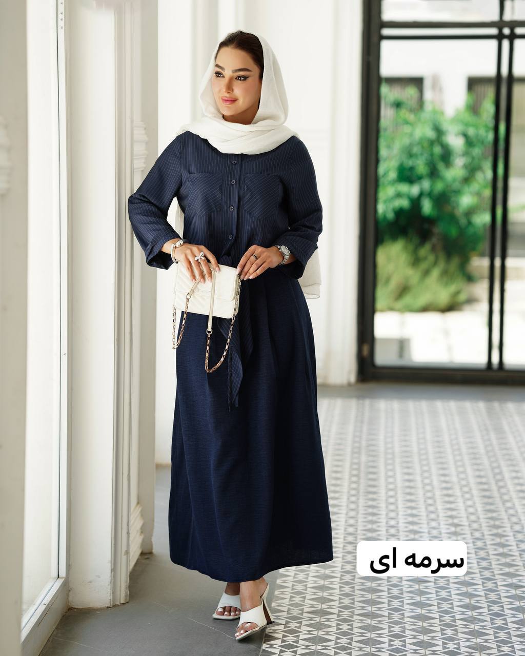 ست شومیز دامن گره ای بانو - سایز ۱ / مشکی