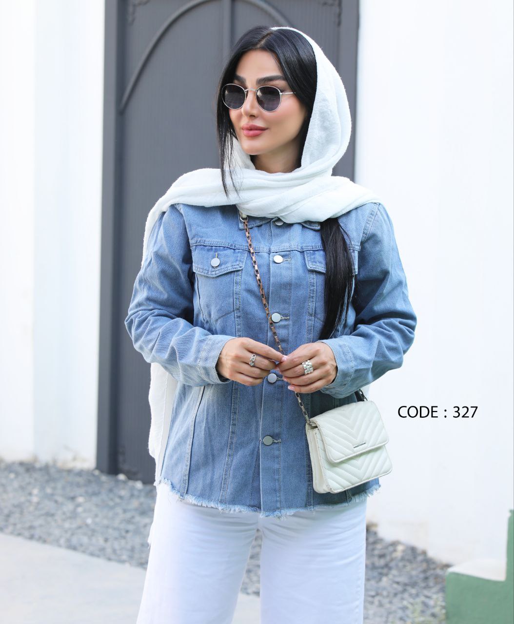 کت جین وارداتی کوتاه - M / تک رنگ