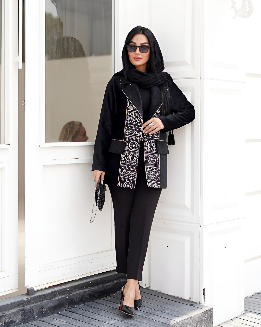 کت مخمل با خرجکار هندی طناز