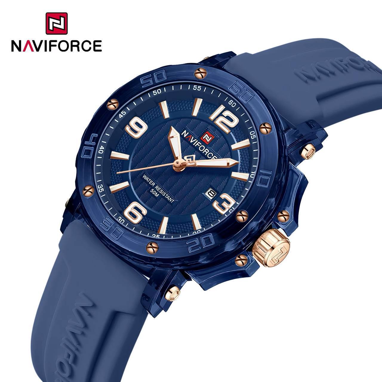 ساعت زنانه  برند Naviforceمدل Nf7125 - صورتی