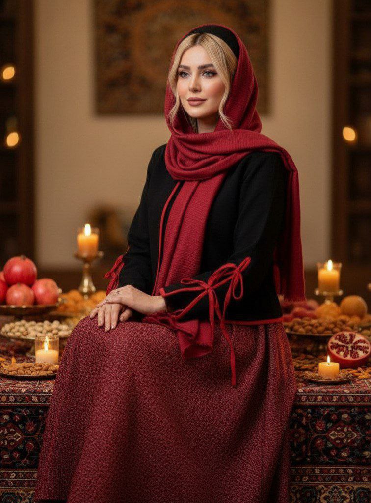 ست دوتیکه مجلسی یلدایی (کت دامن)