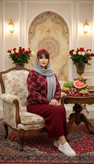 ست رویه سارافون بافت گوچی
