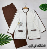 کت شلوار گلدوزی شده پرستو