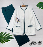 کت شلوار گلدوزی شده پرستو