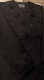 مانتو مجلسی گلدوزی شده کتان لمه (سایزبزرگ دارد)