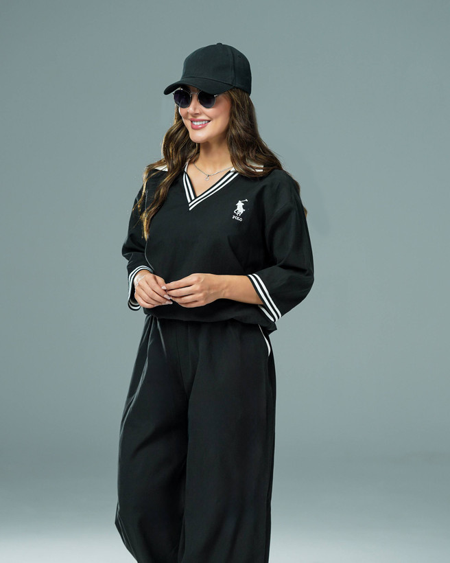 ست پلوشرت شلوار polo با جنس کتان سیلک