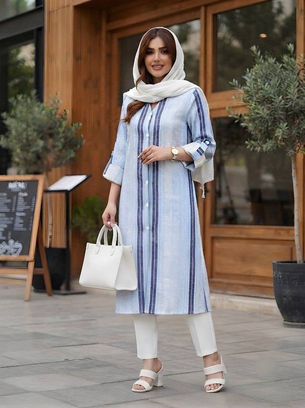 مانتو تابستانه لنین طرحدار