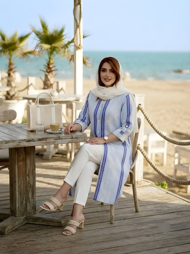 مانتو تابستانه لنین طرحدار