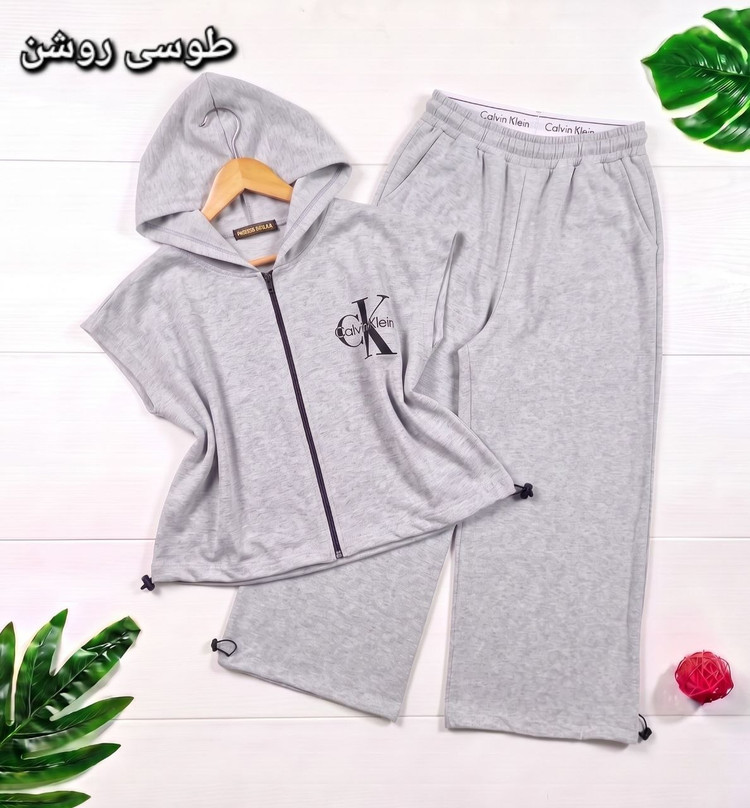 ست وست شلوار ملانژ ریزشی