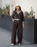ست پلوشرت شلوار polo با جنس کتان سیلک