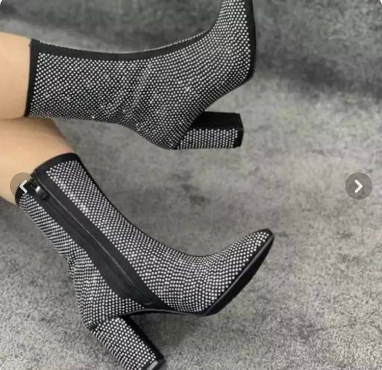 نیم بوت مجلسی فول نگین جدید